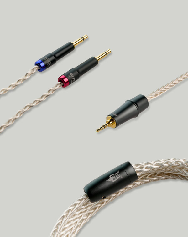 Meze Audio Câble premium PCUHD plaqué Argent mono 3.5 mm – Image 2